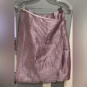 DKNY Vintage Linen Wrap Skirt Size 2